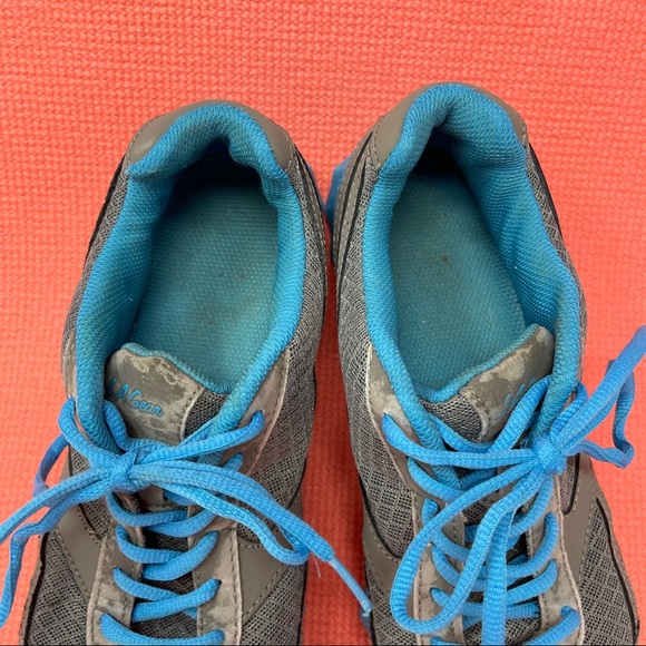 LA Gear Sneakers Womens Size 10 Athletic Tennis Shoes Blue Gray Walking Casual - Picture 3 of 11